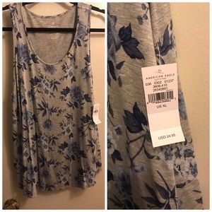 American Eagle floral tank